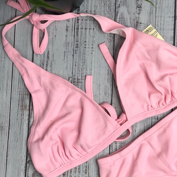 NEW Bobbie Brooks pink youth pink bikini set - Picture 3 of 9